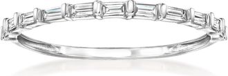 RS Pure by Ross-Simons Baguette Diamond Ring in Sterling Silver