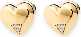 Toolally Art Deco Hearts Studs in Gold Vermeil at Nordstrom