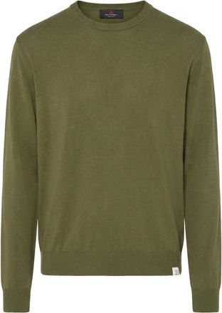 Peuterey Maglioncino Dodos 04 - Heren - Ronde hals truien - Groen - 2XL - Katoen - Truien & Vesten
