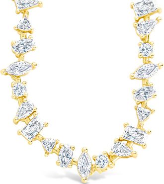 Sterling Forever Ellery Adjustable CZ Tennis Necklace