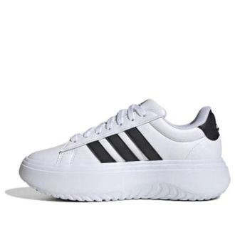 adidas (WMNS) adidas Grand Court Platform White Black IE1092