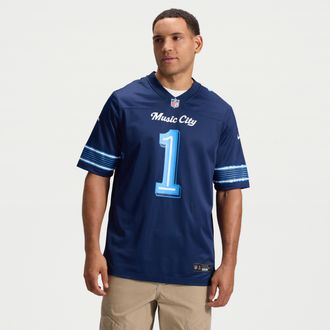 Nike Cameron Ward Tennessee Titans Rivalries Collection Nike Mens NFL Game Jersey in Blue | 67NM0JFO9VF-013