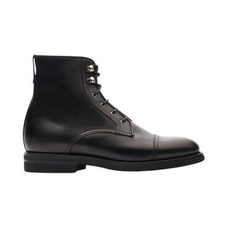 Scarosso Lace-up Boots, female, Black, Size: 7 US Paola Lace-up Ankle Boot