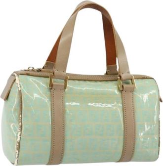 Fendi Pre-owned Canvas Handtas - Dames - Vintage Handtas - Groen - ONE Size - Vintage