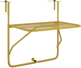 vidaXL Mesa de balcón acero dorado 60x40 cm Vidaxl