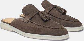 Scarosso Lucrezia Mules in Deep Taupe - Suede at Nordstrom, Size 37.5