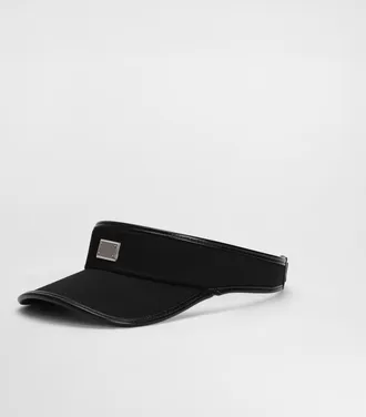 Dolce & Gabbana Gabardine Peak With Logo - Man Hats And Gloves Black 57