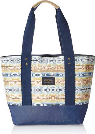 Pendleton Womens Opal Springs Tote Bag In Blue