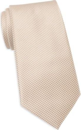 Calvin Klein Esme Solid Birds Eye Tie in Taupe at Nordstrom Rack