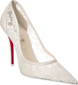 Christian Louboutin Miss Z 100 Mesh & Leather Pump