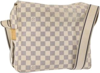 Louis Vuitton Pre-owned Cross Body Bags, female, White, Size: ONE SIZE Pre-owned Canvas Cross Body Bag