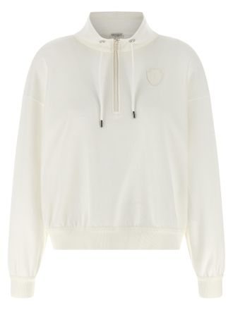 Brunello Cucinelli White Cotton Womens Sweatshirt