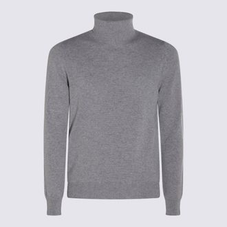 Malo Grey Wool Knitwear