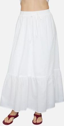 Blu Pepper Tiered Maxi Skirt in White at Nordstrom Rack, Size Medium