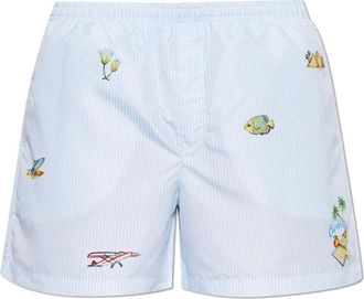 Casablanca Zwemshorts - Heren - Strandmode - Blauw - S - Polyester - Badmode