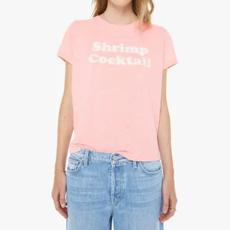 Mother Shrimp Cocktail Boxy Goodie Tee In Pink