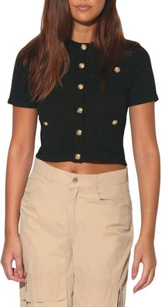 Walter Baker Louise Cardigan Sweater in Black at Nordstrom Rack, Size X-Large