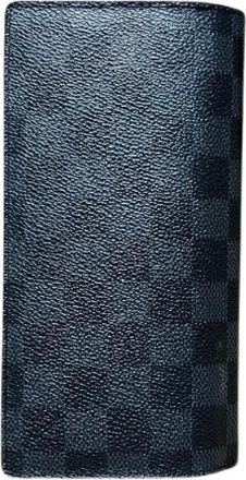 Louis Vuitton Pre-owned Wallets, male, Black, Size: ONE SIZE Pre-owned Portefeuille Brazza Damier Graphite Long Wallet