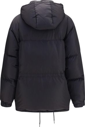 Prada Womens Padded High-Collar Jacket Nero Down Coat