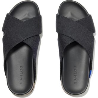 Rothy's The Weekend Slide in Black at Nordstrom, Size 12.5