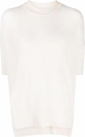 Jil Sander T-Shirts - Dames - Ronde hals truien - Beige - M - Truien & Vesten