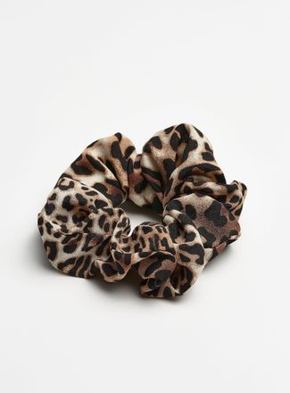 Simons Womens Leopard sheer scrunchie