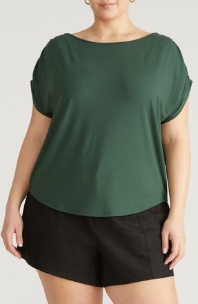Universal Standard Helena Divine Jersey Top in Conifer at Nordstrom, Size Xxx-Large