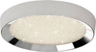 Mantra Mantra - Inspired Fusion - Male - Flush Ceiling Light 65cm Round 40W led 3000-6500K Tuneable, 3200lm, Remote Control Chrome, Acrylic