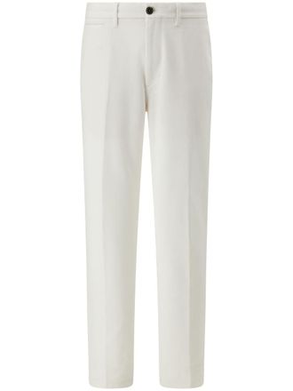 Boggi Milano stretch-cotton trousers - men - Organic Cotton/Elastane - 50 - White