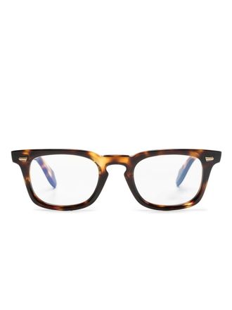 Cutler and Gross 1406 square-frame glasses - unisex - Acetate - 49 - Brown