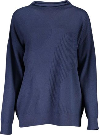 GANT Trui met ronde hals - Dames - Truien - Blauw - Maat: XS