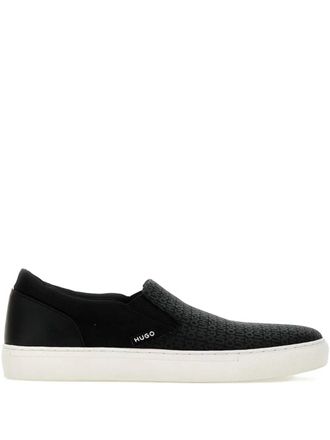 HUGO BOSS logo-print sneakers - Black