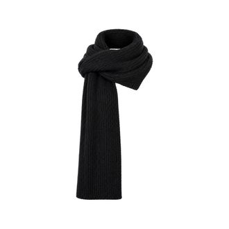 Low Classic Bufanda de punto acanalado con textura suave - Accessories - Mujer - Negro - ONE SIZE