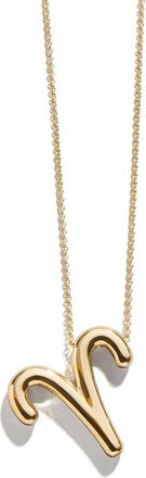 BaubleBar Zodiac Pendant Necklace in Aries at Nordstrom
