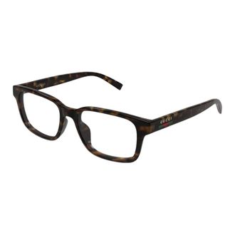 Gucci Rectangular Optical Frame - male - Gucci - Glasses - Brown - 54 MM - Accessories