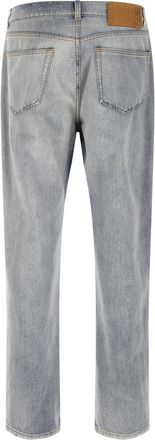 Maison Margiela Mens Blue Cotton Relaxed Fit Jeans Clothing