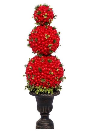 Mark Roberts Triple Ball Berry Topiary, Set of 2 in Red at Nordstrom