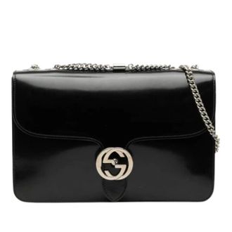 Gucci Pre-owned Shoulder Bags, female, Black, Size: ONE SIZE Pre-owned Crossbody Bag