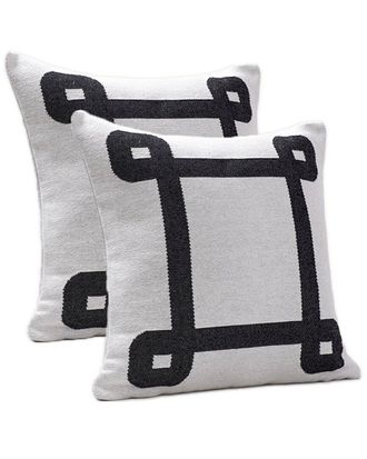 Brooks Brothers Geo Border Decorative Pillow