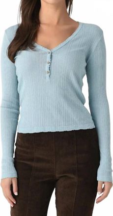 Velvet Womens Winona Long Sleeve Button Knit Top In Ceramic