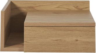 Miliboo Mesilla De Pared Roble Claro Con Caj&oacute;n 40 Cm Nasty