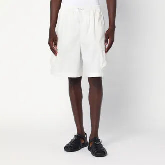 Gucci White shorts in cotton poplin