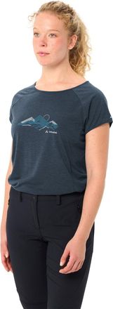 Vaude Funktionsshirt VAUDE WOMENS TEKOA T-SHIRT II, Damen, Gr. 34, schwarz sea, whi, Obermaterial: 75% Polyester, 25% Lyocell, Shirts Funktionsshirt, Kurzar