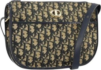 Dior Pre-owned Cross Body Bags, female, Multicolor, Size: ONE SIZE Pre-owned Trotter Canvas Shoulder Bag