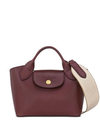 Longchamp &Eacute;pure XS logo-embossed tote bag - Red