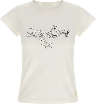 Moncler White Crew Neck T-Shirt