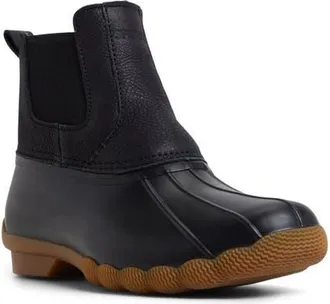 Sperry Top-Sider Saltwater Waterproof Duck Chelsea Boot in Black at Nordstrom, Size 7.5