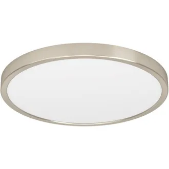 Loops Sleek Satin Nickel Round Ceiling Light for Stylish Indoor Space in Metallics