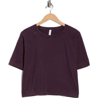Zella Vintage Wash Boxy Tee in Purple Nebula at Nordstrom Rack, Size X-Small
