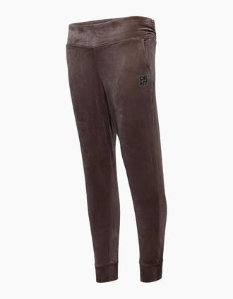 DKNY Womens Mid Rise Slim Fit Joggers - Brown - Size: 10